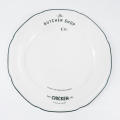 Embossed porcelain dinner set with decal